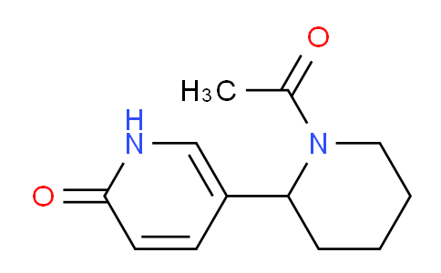 CAS No. 1352482-40-6, 5-(1-Acetylpiperidin-2-yl)pyridin-2(1H)-one