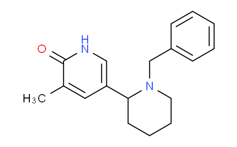 CAS No. 1352506-80-9, 5-(1-Benzylpiperidin-2-yl)-3-methylpyridin-2(1H)-one