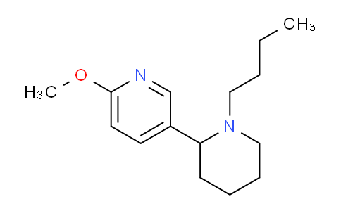 CAS No. 1352534-86-1, 5-(1-Butylpiperidin-2-yl)-2-methoxypyridine