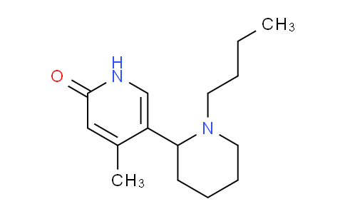 CAS No. 1352528-36-9, 5-(1-Butylpiperidin-2-yl)-4-methylpyridin-2(1H)-one