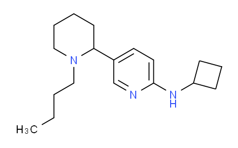 CAS No. 1352507-81-3, 5-(1-Butylpiperidin-2-yl)-N-cyclobutylpyridin-2-amine