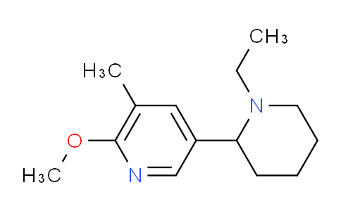 CAS No. 1352515-05-9, 5-(1-Ethylpiperidin-2-yl)-2-methoxy-3-methylpyridine