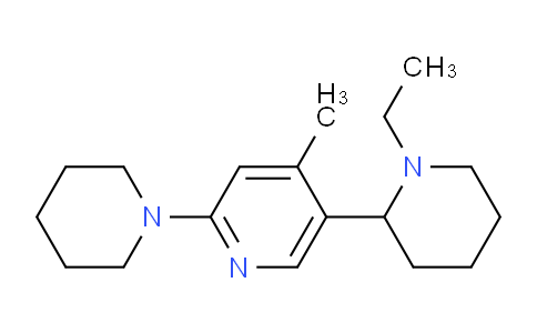 CAS No. 1352539-86-6, 5-(1-Ethylpiperidin-2-yl)-4-methyl-2-(piperidin-1-yl)pyridine