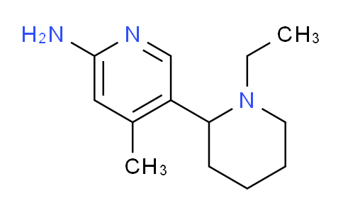 CAS No. 1352499-38-7, 5-(1-Ethylpiperidin-2-yl)-4-methylpyridin-2-amine