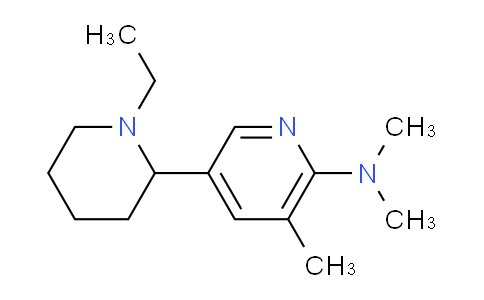 CAS No. 1352537-56-4, 5-(1-Ethylpiperidin-2-yl)-N,N,3-trimethylpyridin-2-amine