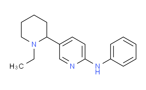 CAS No. 1352499-88-7, 5-(1-Ethylpiperidin-2-yl)-N-phenylpyridin-2-amine