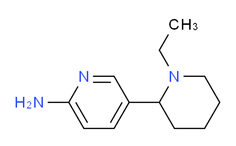 CAS No. 1352482-50-8, 5-(1-Ethylpiperidin-2-yl)pyridin-2-amine