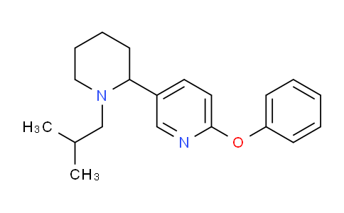 CAS No. 1352490-83-5, 5-(1-Isobutylpiperidin-2-yl)-2-phenoxypyridine