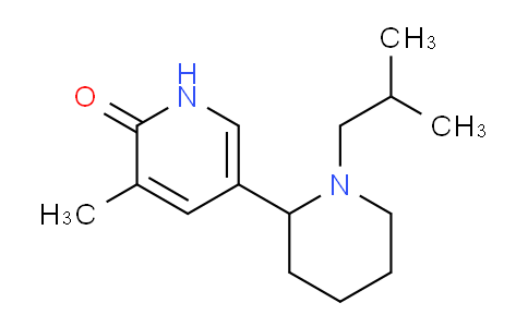 CAS No. 1352531-73-7, 5-(1-Isobutylpiperidin-2-yl)-3-methylpyridin-2(1H)-one