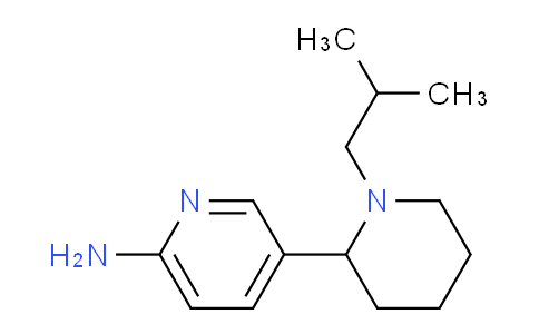 CAS No. 1352500-60-7, 5-(1-Isobutylpiperidin-2-yl)pyridin-2-amine