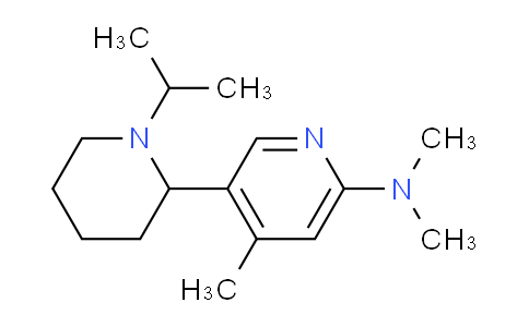 CAS No. 1352537-72-4, 5-(1-Isopropylpiperidin-2-yl)-N,N,4-trimethylpyridin-2-amine