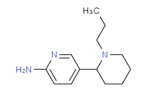 CAS No. 1352505-44-2, 5-(1-Propylpiperidin-2-yl)pyridin-2-amine