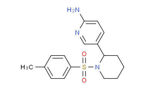 CAS No. 1352482-54-2, 5-(1-Tosylpiperidin-2-yl)pyridin-2-amine
