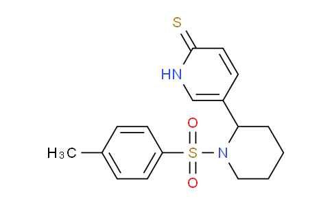 CAS No. 1352528-93-8, 5-(1-Tosylpiperidin-2-yl)pyridine-2(1H)-thione