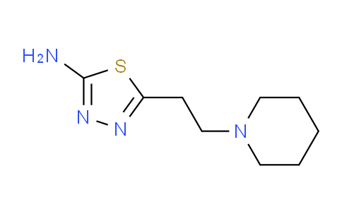 CAS No. 14069-11-5, 5-(2-(Piperidin-1-yl)ethyl)-1,3,4-thiadiazol-2-amine
