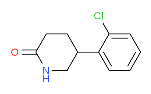 CAS No. 87922-77-8, 5-(2-Chlorophenyl)-2-piperidone