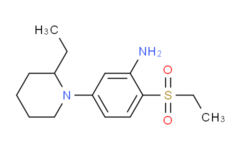 CAS No. 1220029-03-7, 5-(2-Ethylpiperidin-1-yl)-2-(ethylsulfonyl)aniline