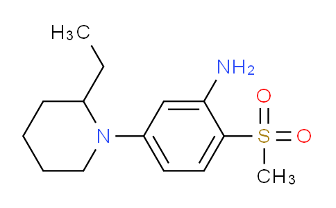 CAS No. 1220021-46-4, 5-(2-Ethylpiperidin-1-yl)-2-(methylsulfonyl)aniline