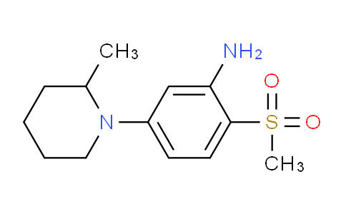 CAS No. 1220021-37-3, 5-(2-Methylpiperidin-1-yl)-2-(methylsulfonyl)aniline