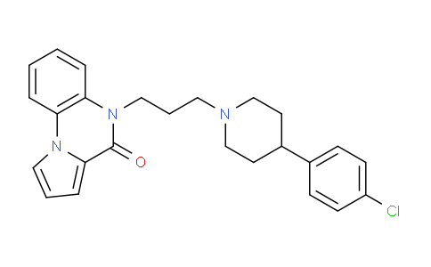CAS No. 1380392-05-1, 5-(3-(4-(4-Chlorophenyl)piperidin-1-yl)propyl)pyrrolo[1,2-a]quinoxalin-4(5H)-one
