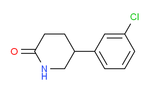 CAS No. 87922-76-7, 5-(3-Chlorophenyl)-2-piperidone