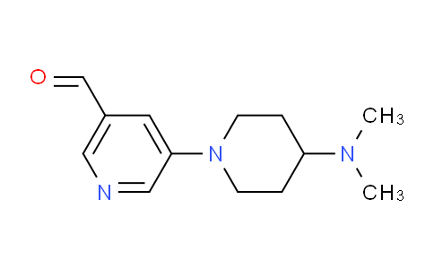 CAS No. 1774897-37-8, 5-(4-(Dimethylamino)piperidin-1-yl)nicotinaldehyde