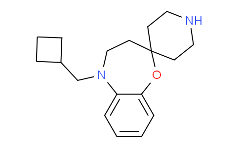 CAS No. 1956326-64-9, 5-(Cyclobutylmethyl)-4,5-dihydro-3H-spiro[benzo[b][1,4]oxazepine-2,4'-piperidine]