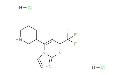 CAS No. 1185299-45-9, 5-(Piperidin-3-yl)-7-(trifluoromethyl)imidazo[1,2-a]pyrimidine dihydrochloride