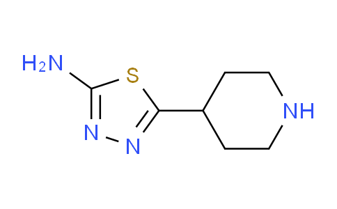 CAS No. 881040-24-0, 5-(Piperidin-4-yl)-1,3,4-thiadiazol-2-amine