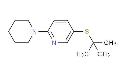 CAS No. 1355207-69-0, 5-(tert-Butylthio)-2-(piperidin-1-yl)pyridine