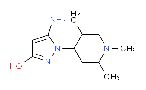 CAS No. 609809-95-2, 5-Amino-1-(1,2,5-trimethylpiperidin-4-yl)-1H-pyrazol-3-ol