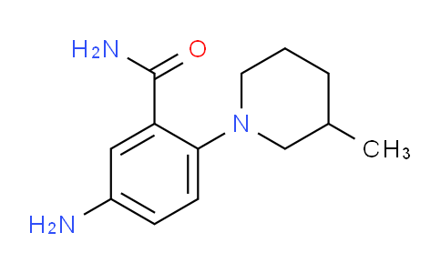 CAS No. 799258-22-3, 5-Amino-2-(3-methylpiperidin-1-yl)benzamide