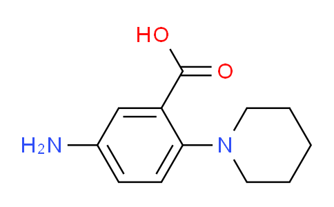 CAS No. 65989-46-0, 5-Amino-2-(piperidin-1-yl)benzoic acid