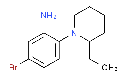 CAS No. 1094799-00-4, 5-Bromo-2-(2-ethylpiperidin-1-yl)aniline