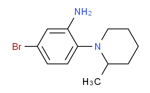 CAS No. 1016849-87-8, 5-Bromo-2-(2-methylpiperidin-1-yl)aniline
