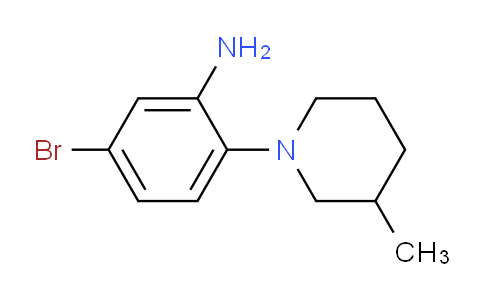 CAS No. 1016806-74-8, 5-Bromo-2-(3-methylpiperidin-1-yl)aniline