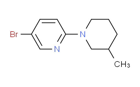 CAS No. 1220038-72-1, 5-Bromo-2-(3-methylpiperidin-1-yl)pyridine