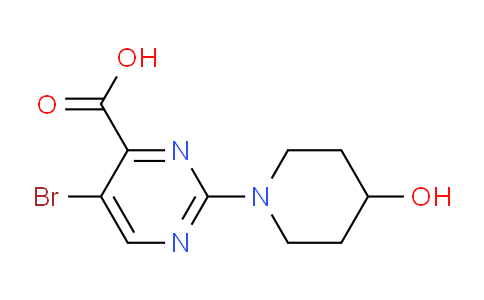 CAS No. 1355231-60-5, 5-Bromo-2-(4-hydroxypiperidin-1-yl)pyrimidine-4-carboxylic acid