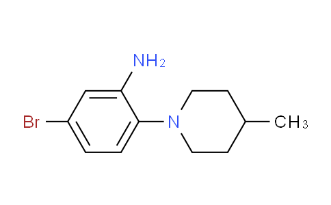 CAS No. 1017028-07-7, 5-Bromo-2-(4-methylpiperidin-1-yl)aniline
