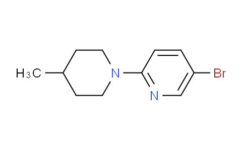CAS No. 633283-66-6, 5-Bromo-2-(4-methylpiperidin-1-yl)pyridine