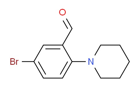 CAS No. 742099-33-8, 5-Bromo-2-(piperidin-1-yl)benzaldehyde