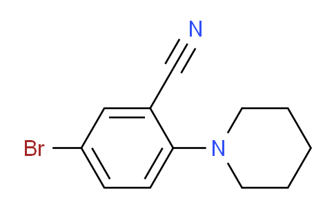 CAS No. 876918-30-8, 5-Bromo-2-(piperidin-1-yl)benzonitrile