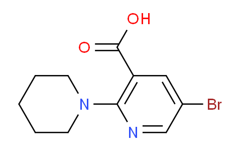 CAS No. 83655-70-3, 5-Bromo-2-(piperidin-1-yl)nicotinic acid