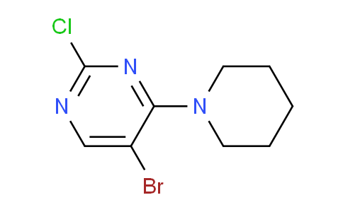 CAS No. 62880-67-5, 5-Bromo-2-chloro-4-(piperidin-1-yl)pyrimidine
