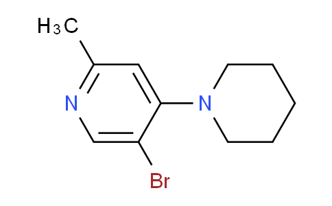 CAS No. 103971-18-2, 5-Bromo-2-methyl-4-(piperidin-1-yl)pyridine