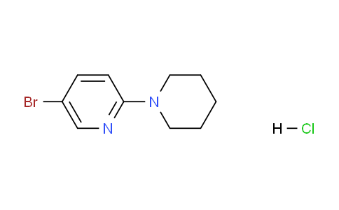 CAS No. 1242336-67-9, 5-Bromo-2-piperidinopyridine, HCl