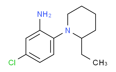 CAS No. 946669-02-9, 5-Chloro-2-(2-ethylpiperidin-1-yl)aniline