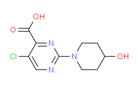 CAS No. 1365939-80-5, 5-Chloro-2-(4-hydroxypiperidin-1-yl)pyrimidine-4-carboxylic acid