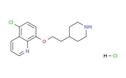 CAS No. 1220028-10-3, 5-Chloro-8-(2-(piperidin-4-yl)ethoxy)quinoline hydrochloride