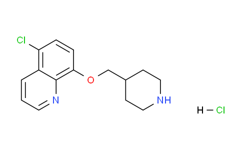 CAS No. 1219979-78-8, 5-Chloro-8-(piperidin-4-ylmethoxy)quinoline hydrochloride